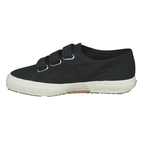 Tênis Superga 2750 Velcro Canvas Preto Espaço Tênis Espaco Tenis