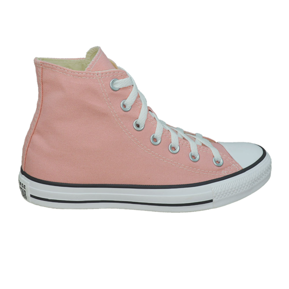 all star couro rosa