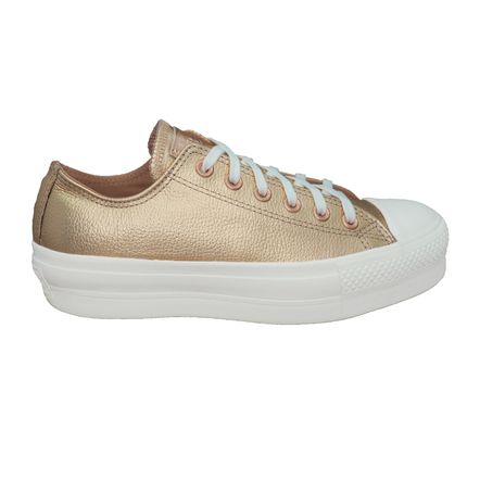 tenis dourado all star