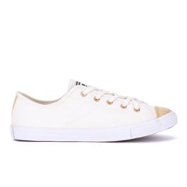 Tênis Converse Chuck Taylor All Star Dainty Ox Bege Claro/Ouro