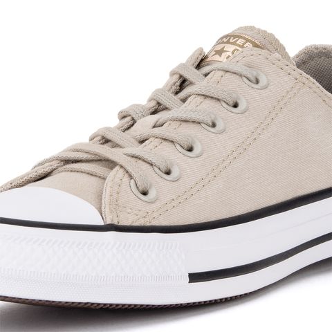 Tênis Converse Chuck Taylor All Star Ox Bege Claro/Ouro - Ct17300001