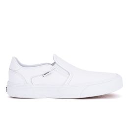 Tênis Vans Asher Deluxe Leather White/White