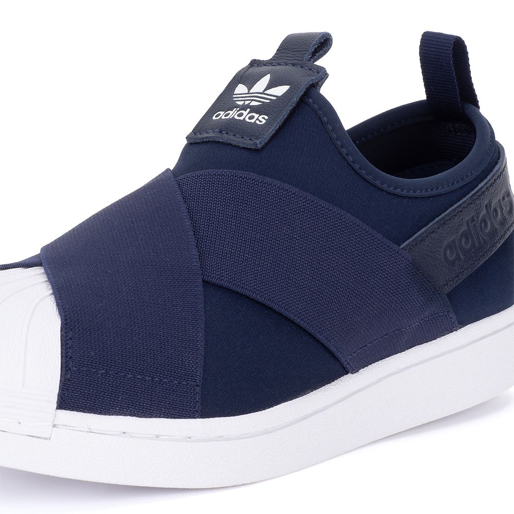 adidas superstar slip on homme blanc