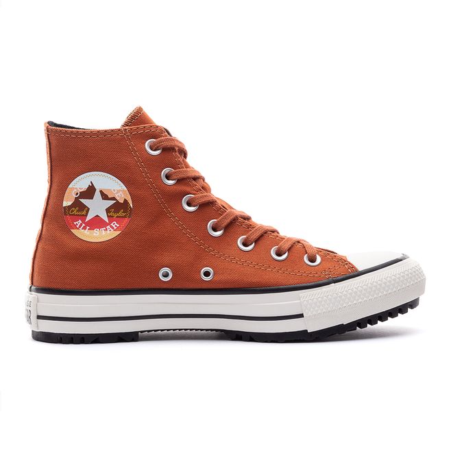 Tênis Converse Chuck Taylor All Star Boot Hi Marrom Telha/Preto/Amendoa -  Espaco Tenis