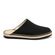 visão lateral Mule Espadrille Perky Plataforma Lona na cor preto