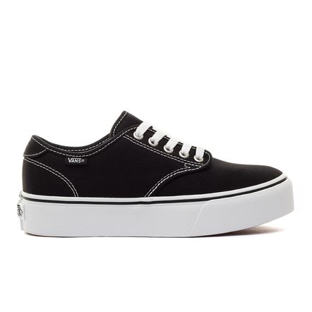 T nis Vans Camden Platform Black White Espaco Tenis