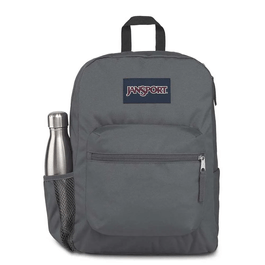 Visão frontal da Mochila JanSport Cross Town Cinza