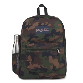 Visão frontal da Mochila JanSport Cross Town Surplus Camo