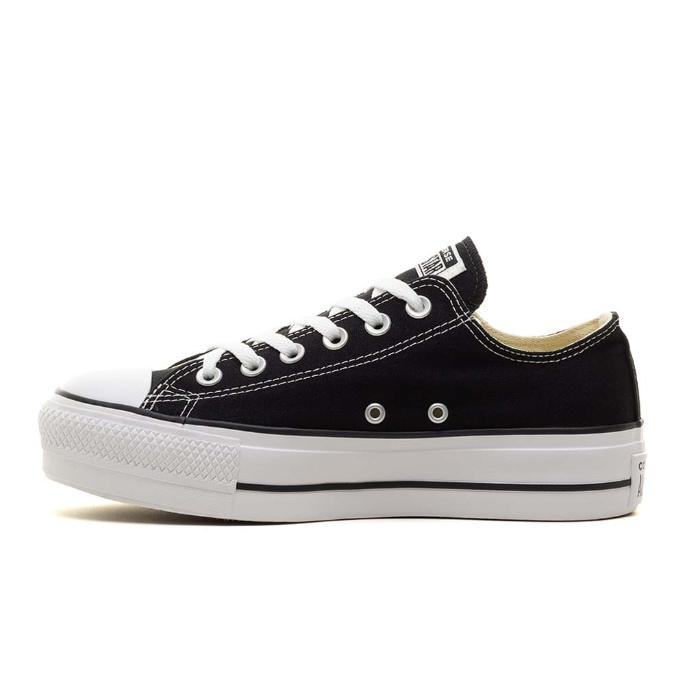 Tênis Converse Chuck Taylor All Star Platform Ox - Preto+Branco