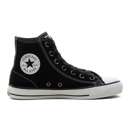 Lateral externa do Tênis Converse Chuck Taylor All Star Pro Hi Preto