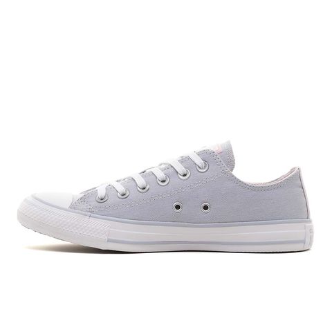 Tênis Converse Chuck Taylor All Star Ox Bege Claro/Lilás - Espaco Tenis