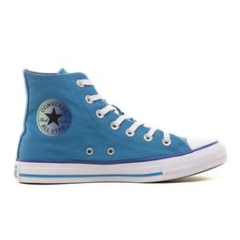 Tênis Converse Chuck Taylor All Star Seasonal Plus Hi Azul Holandes/Verde Prisma lateral externa