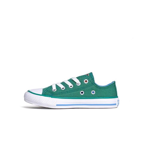 All star verde cano hot sale baixo