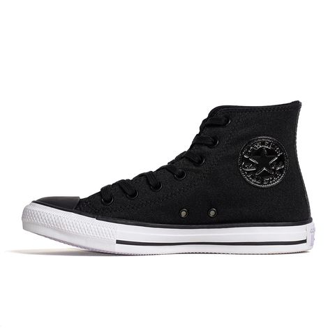 Tênis Converse Chuck Taylor All Star Hi Glam Preto/Preto - Espaco Tenis