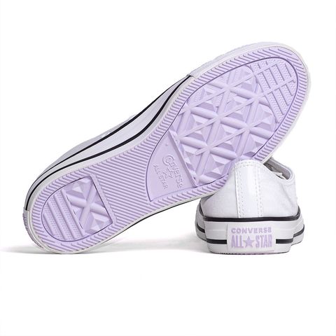 Tênis Converse Chuck Taylor All Star Ox Glam Branco/Cinza Palido