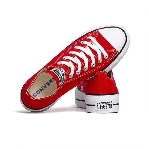 Star Branco All Star Vermelho Cano Alto Couro All Star Chuck
