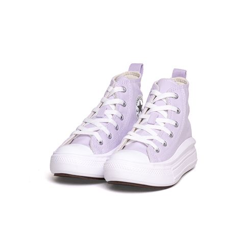 Tênis Converse Chuck Taylor All Star Kids Hi Seasonal Plus Azul 002/Lavanda  - Espaco Tenis