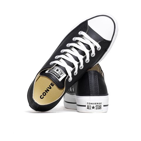 All Star Converse Platform Ox Preto e Branco Espaço Tênis