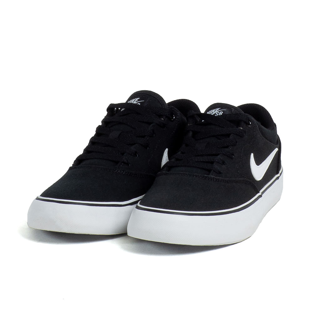 Tênis Nike SB Chron 2 Canvas Preto/Branco - Espaco Tenis