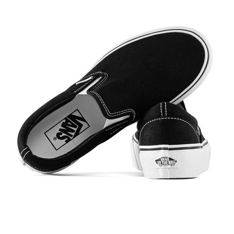 Vans Black Slip On Platform Shoes Tênis Vans Classic Slip On