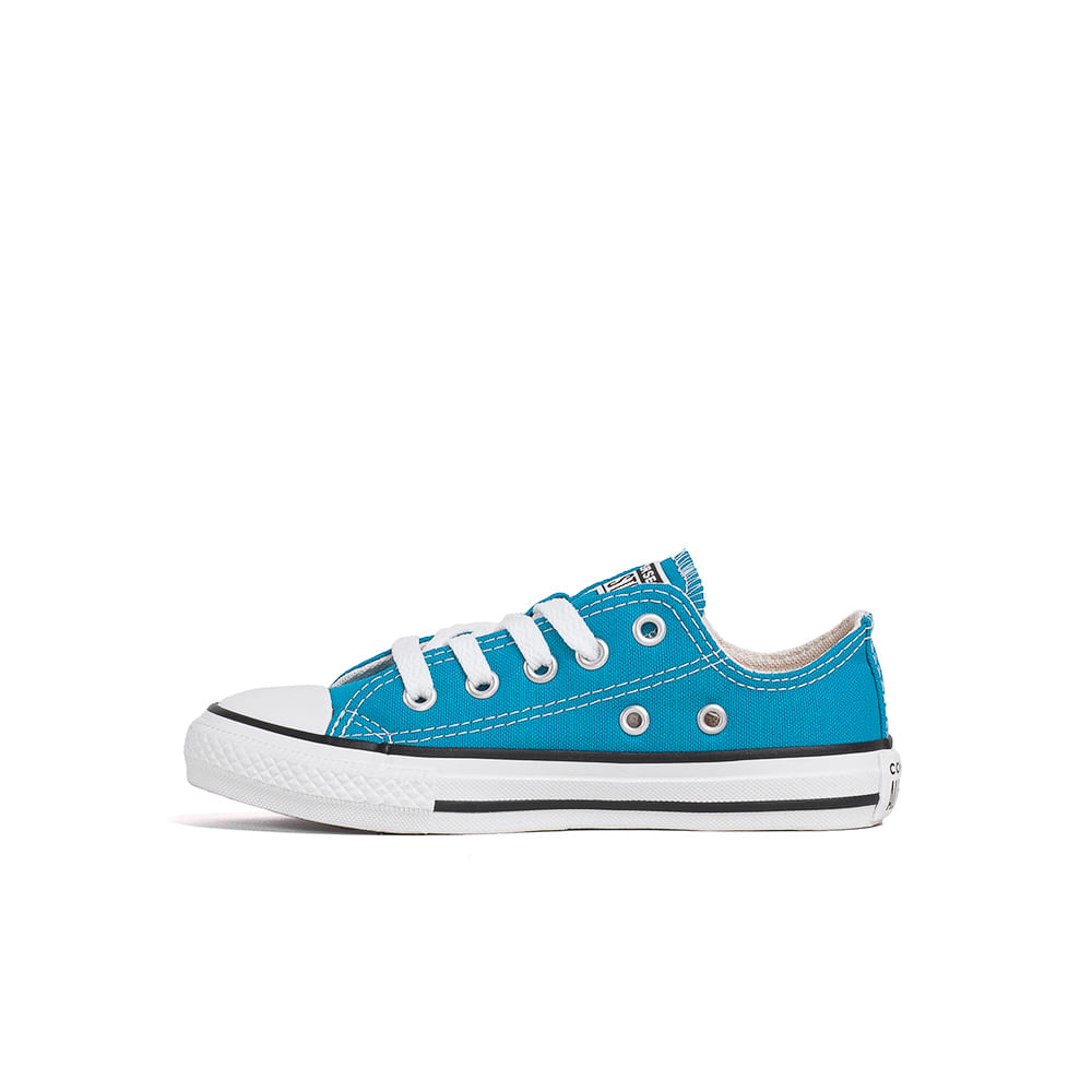 Tênis Converse Chuck Taylor All Star Kids Hi Seasonal Plus Azul 002/Lavanda  - Espaco Tenis