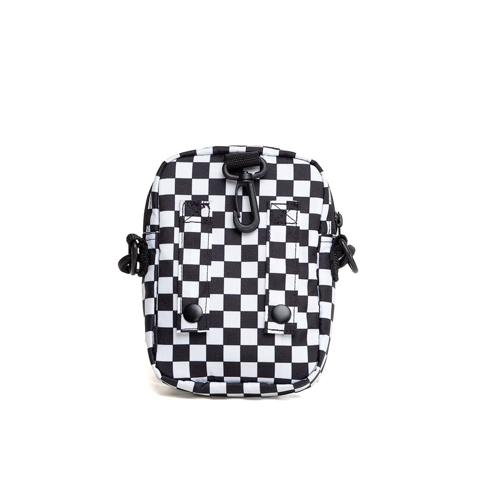 Bolsa Vans New Varsity Shoulder Bag Checkerboard Black/White Espaco Tenis
