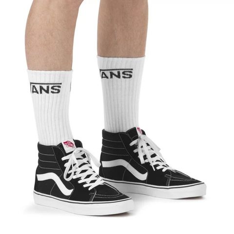 Meia Vans Class Crew Kit Pares White Espaco Tenis