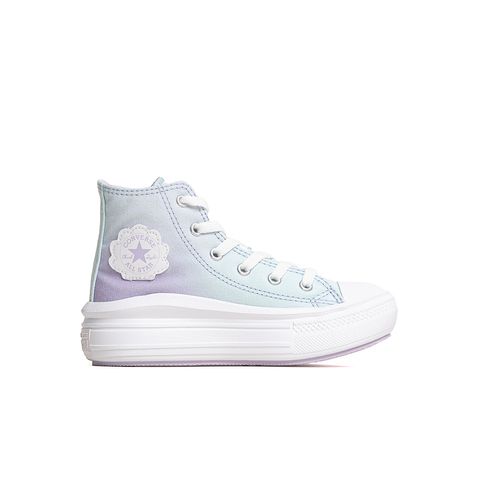 Tênis Infantil All Star Chuck Taylor Move Hi Seasonal Cano Alto Plataforma  Lavanda