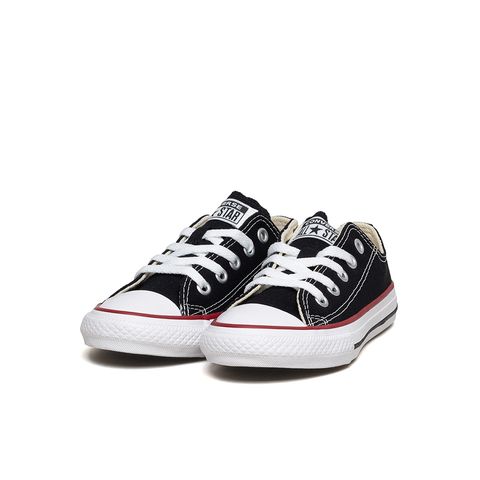 All Star Converse Chuck Taylor Kids Ox Preto e Vermelho - Espaco Tenis