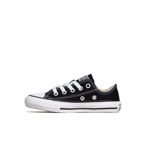 Tênis Converse All Star Chuck Taylor Kids Couro - Branco/ Vermelho/ Marinho