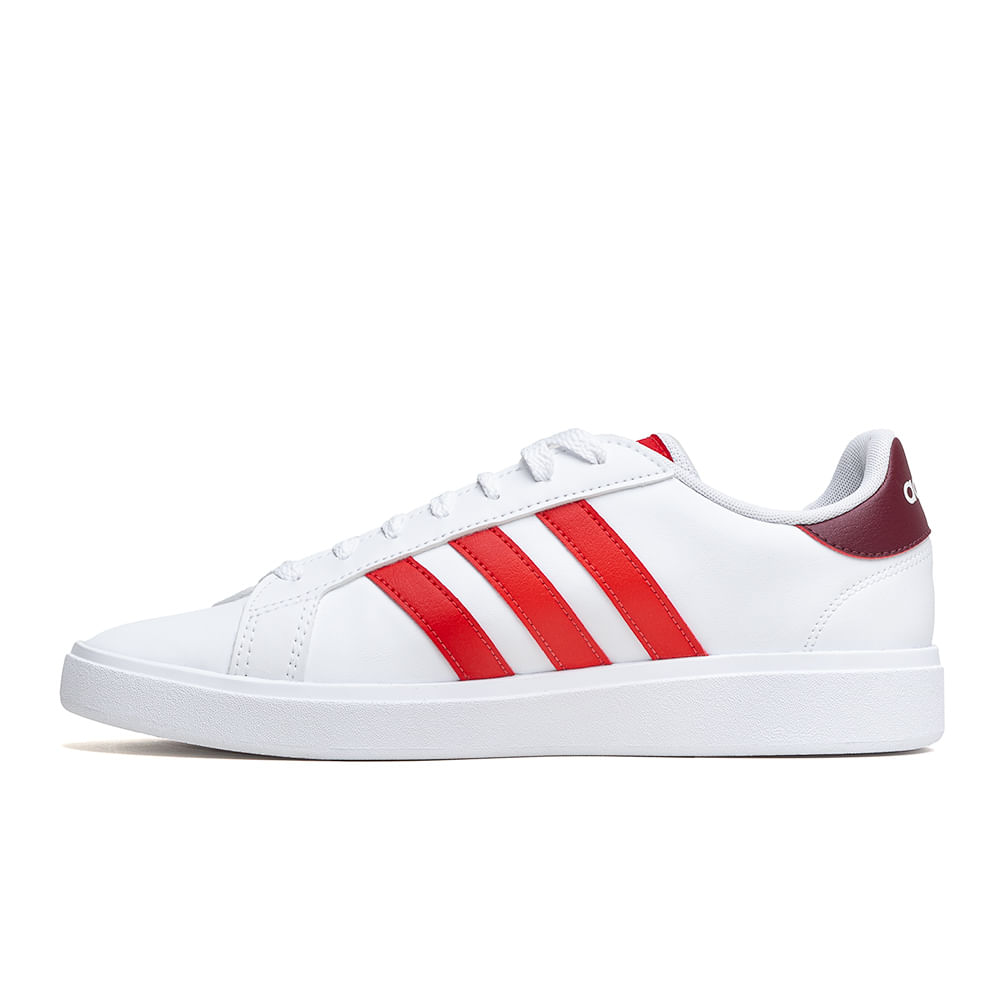 Tenis adidas sales branco com vermelho