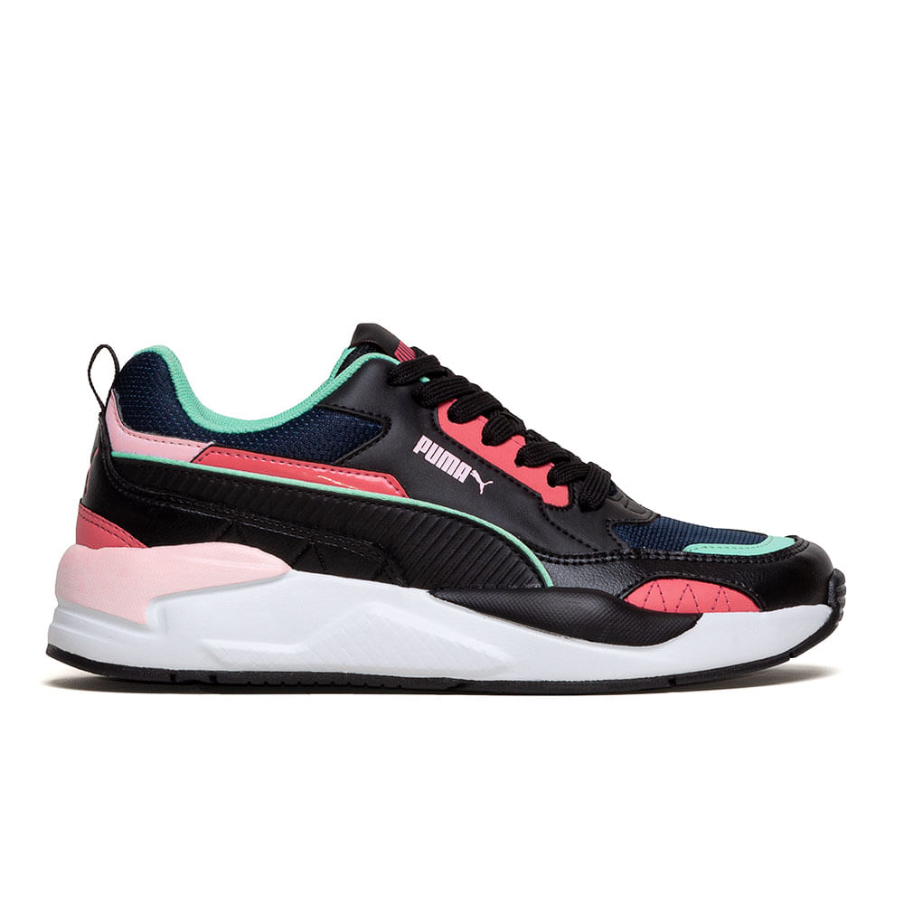 Tênis Puma X Ray 2 Square BDP Preto/Rosa - Espaco Tenis