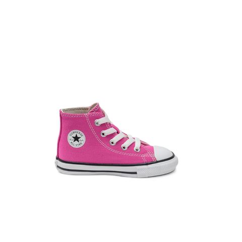 Tênis Converse Chuck Taylor All Star Kids Hi Seasonal Fúcsia Tênis Converse Chuck Taylor All Star Kids Hi Seasonal Fúcsia