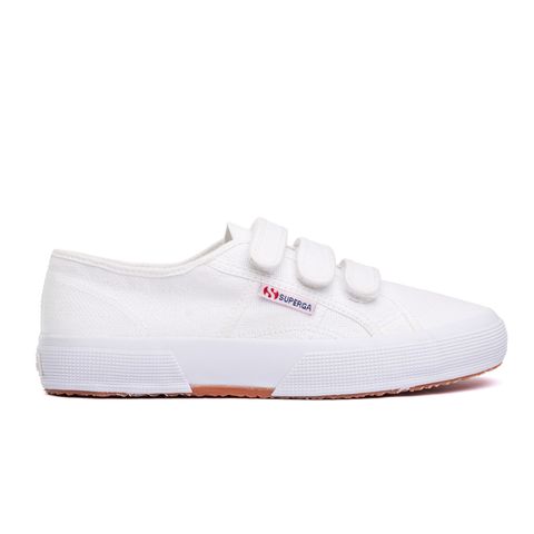 Tenis Superga 2750 Velcro Canvas Branco Espaco Tenis Espaco Tenis