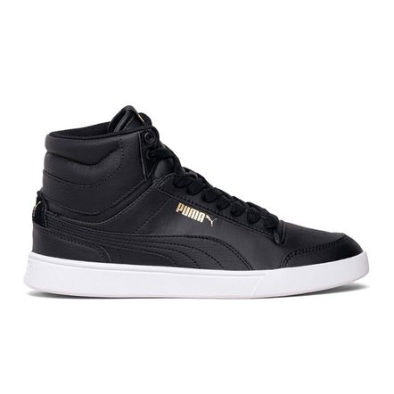 Tênis Puma Shuffle BDP Mid Preto/Dourado Espaco Tenis