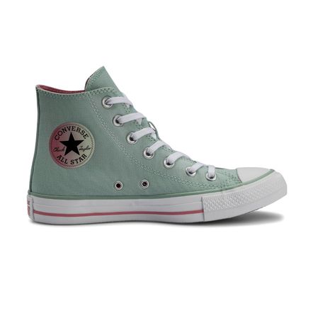 All Star Cano Alto Verde Escuro Tênis Converse All Star Chuck