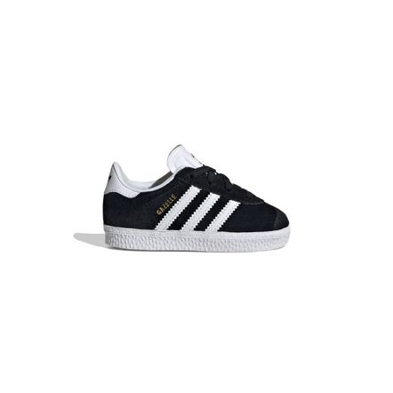 Tenis Adidas Originals Kids Gazelle Comfort Closure Preto Branco Espaco Tenis