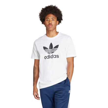 Camiseta adidas originals trefoil verde best sale