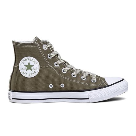 Tenis Converse Chuck Taylor All Star Hi Art Of Outdoor Verde Musgo Espaco Tenis