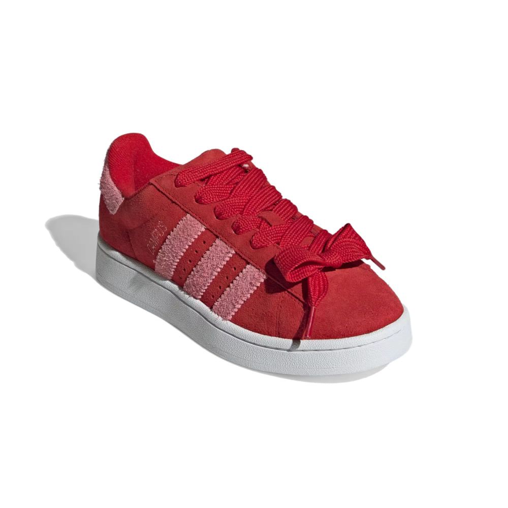 Tênis couro adidas originals fashion campus vermelho