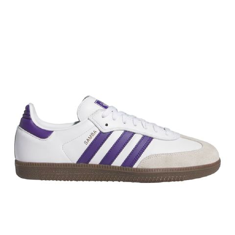 Tênis Adidas Originals Samba ADV Branco/Roxo - Espaco Tenis