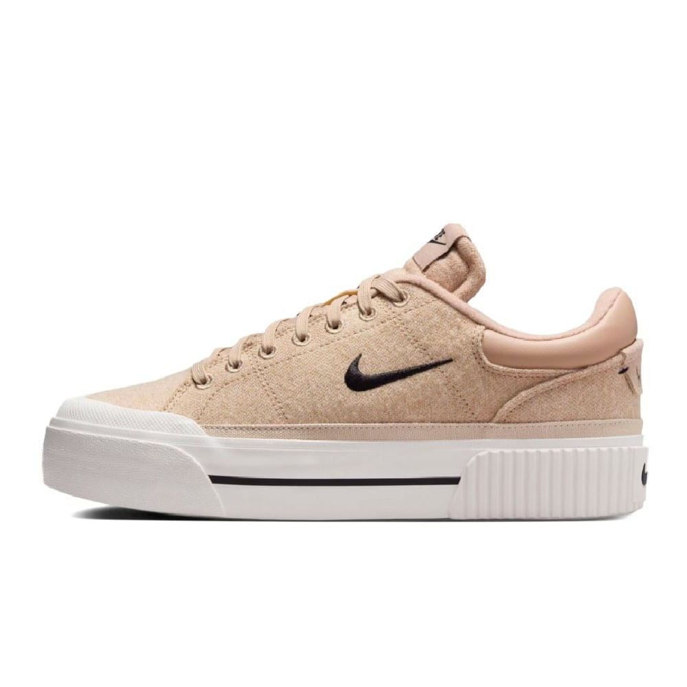 Tênis Nike Court Legacy Lift Bege Escuro - Espaco Tenis